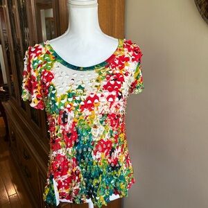Adore Multicolor Cutout Blouse